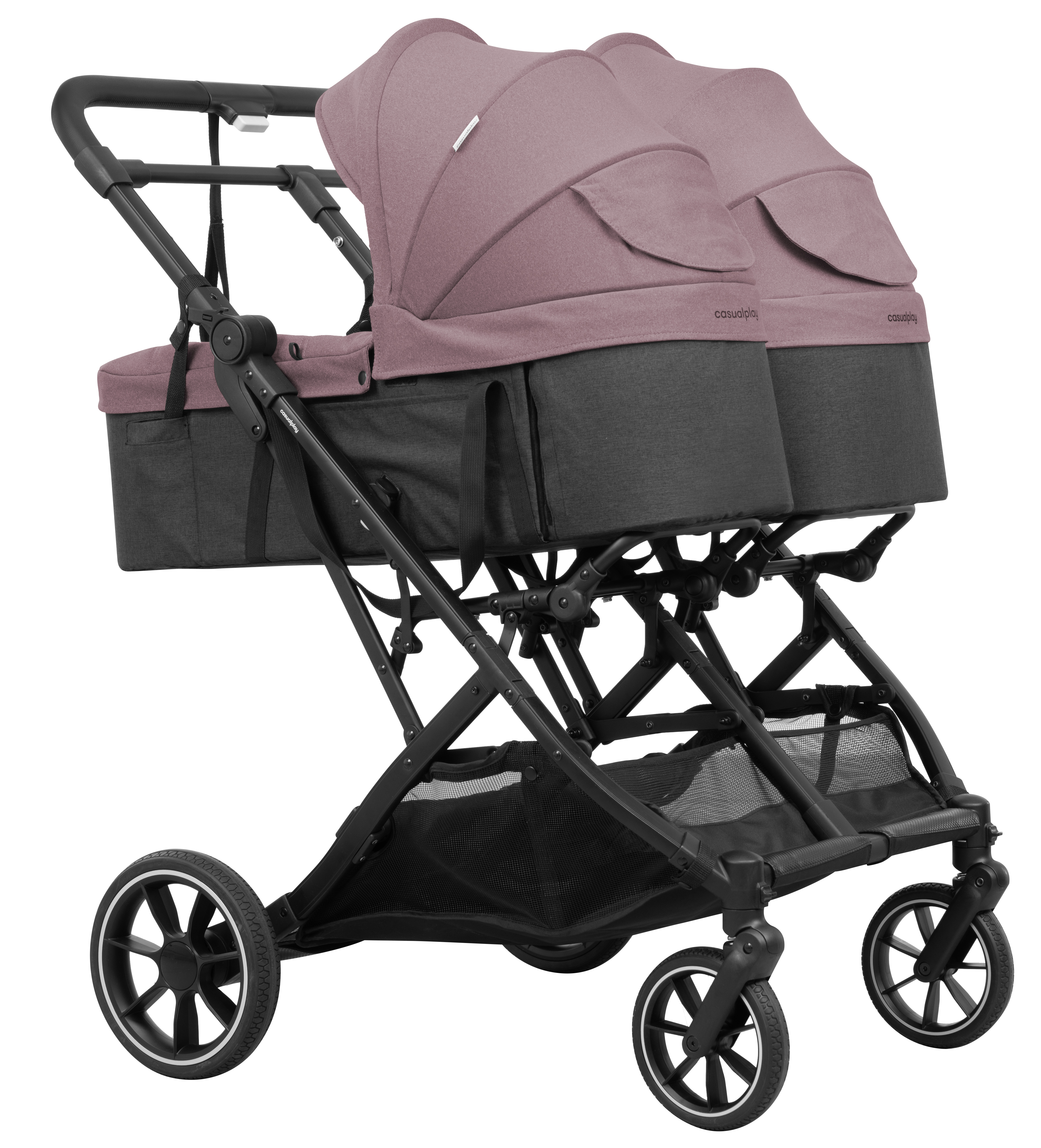 Cochecito Gemelar TOUR TWIN MAX Misty Pink CASUALPLAY